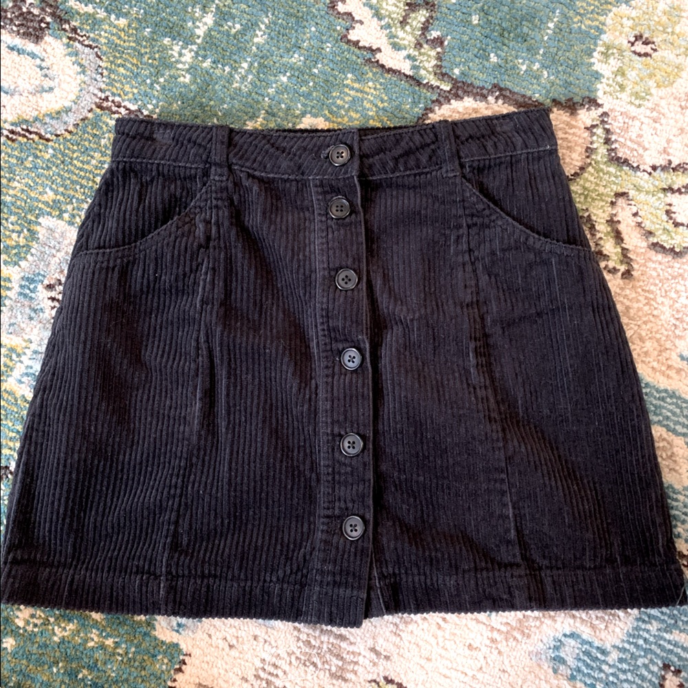 Forever 21 Black Corduroy Skirt